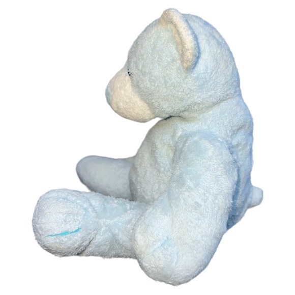 Ty Pluffies Tinker Baby Blue Bear Stuffed Animal plush 2003 Bean Bottom - Picture 2 of 6